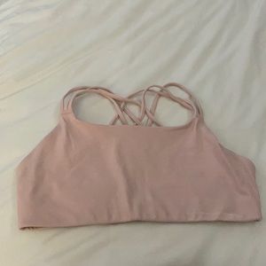 light pink athleta sports bra